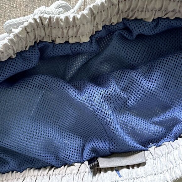 NWOT! Big Boys Eddie Bauer Grey and Blue Swim Trunks. Size Medium 8/10. - Picture 4 of 5